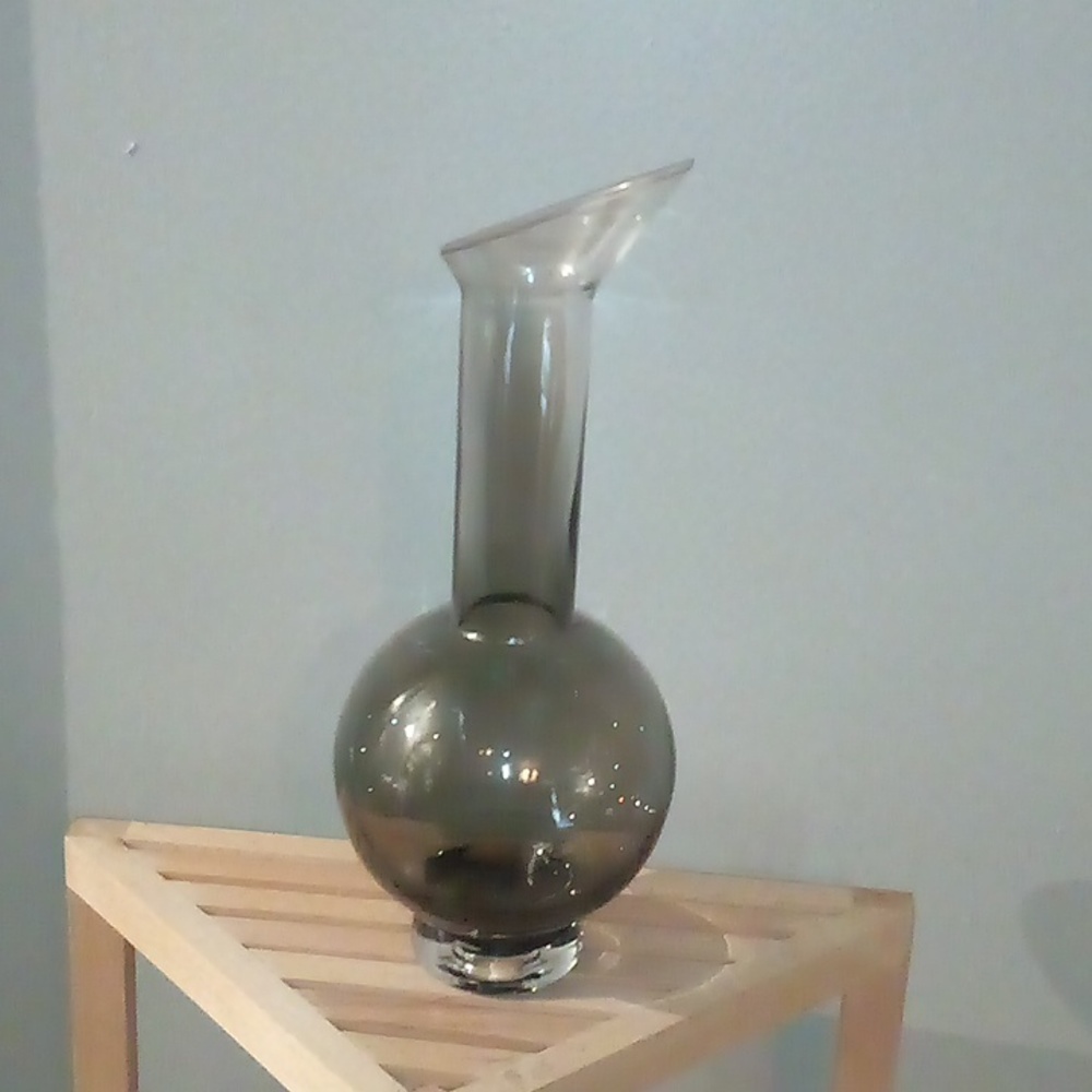 Smoke Glass Vase